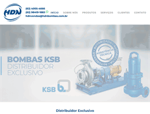 Tablet Screenshot of hdnbombas.com.br